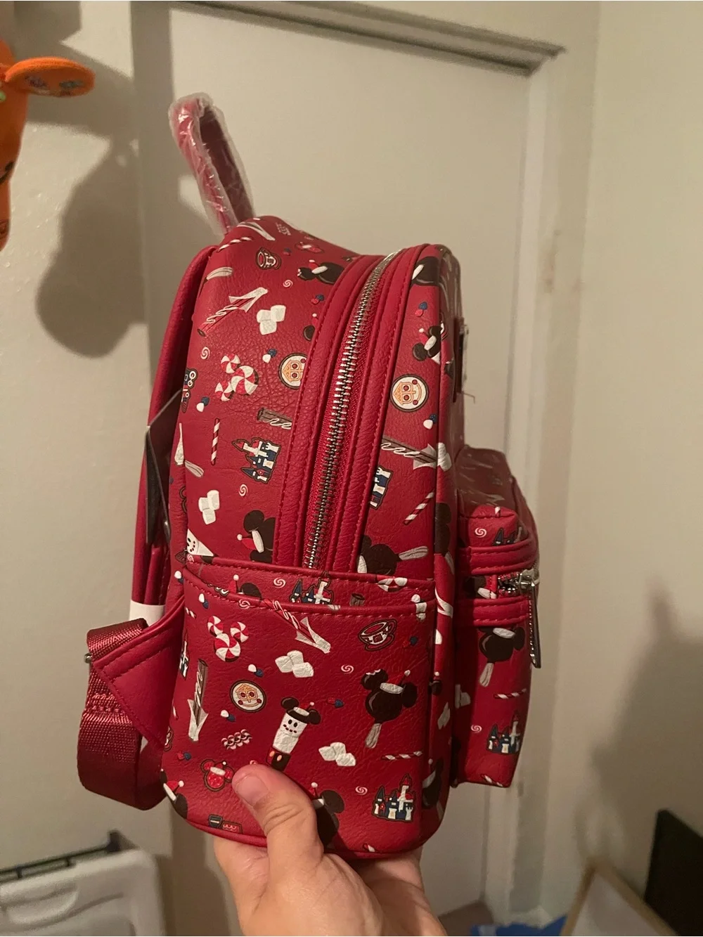 Loungefly Kids Red Disney Icon Mini Backpack